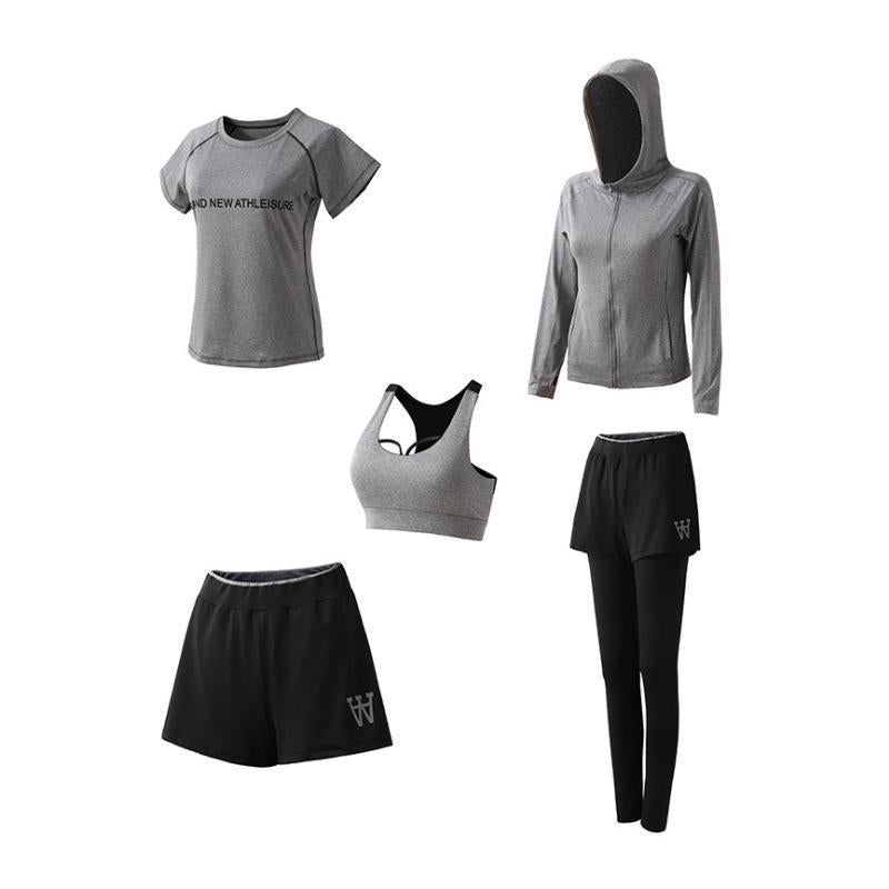 Costumes pour Dames Fitness à Séchage Rapide (5 Pièces)