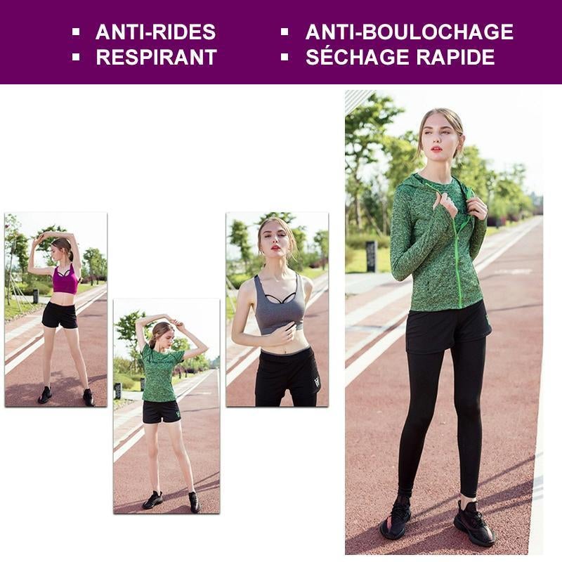 Costumes pour Dames Fitness à Séchage Rapide (5 Pièces)