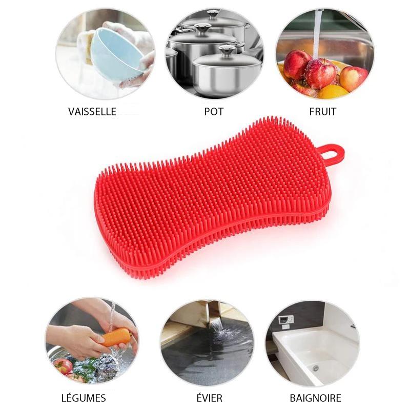 Outil de Nettoyage en Silicone Multifonctionnel de Cuisine