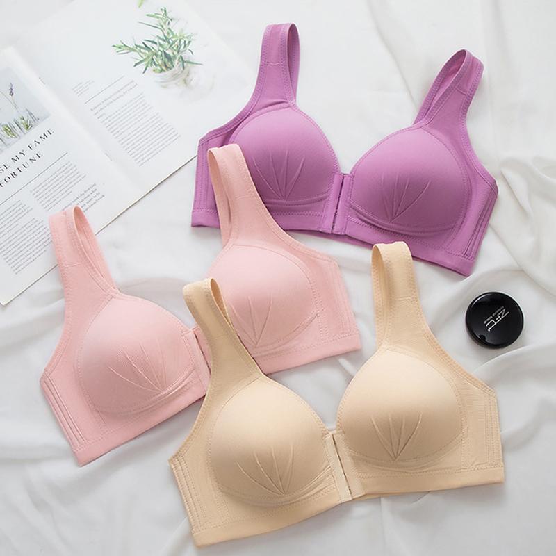 Soutien-gorge Push-up Élastique Agrafage Devant de Grande Taille