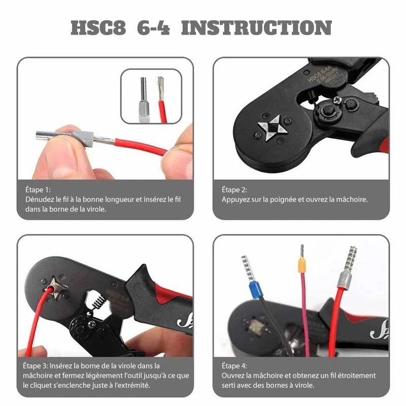 Kit d'outils de Sertissage de Virole de Haute Qualité