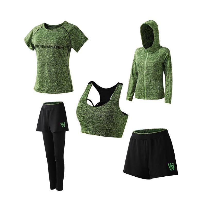 Costumes pour Dames Fitness à Séchage Rapide (5 Pièces)